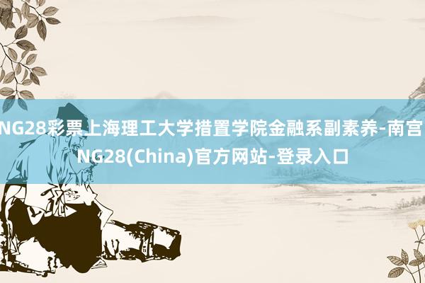 NG28彩票上海理工大学措置学院金融系副素养-南宫·NG28(China)官方网站-登录入口